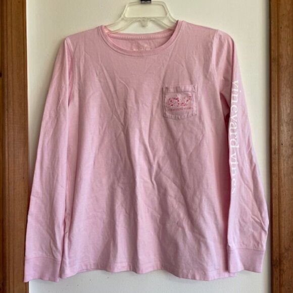 VINEYARD VINES Happy Mother’s Day Whale Filled Pink Long Sleeve T Shirt … - Picture 4 of 14